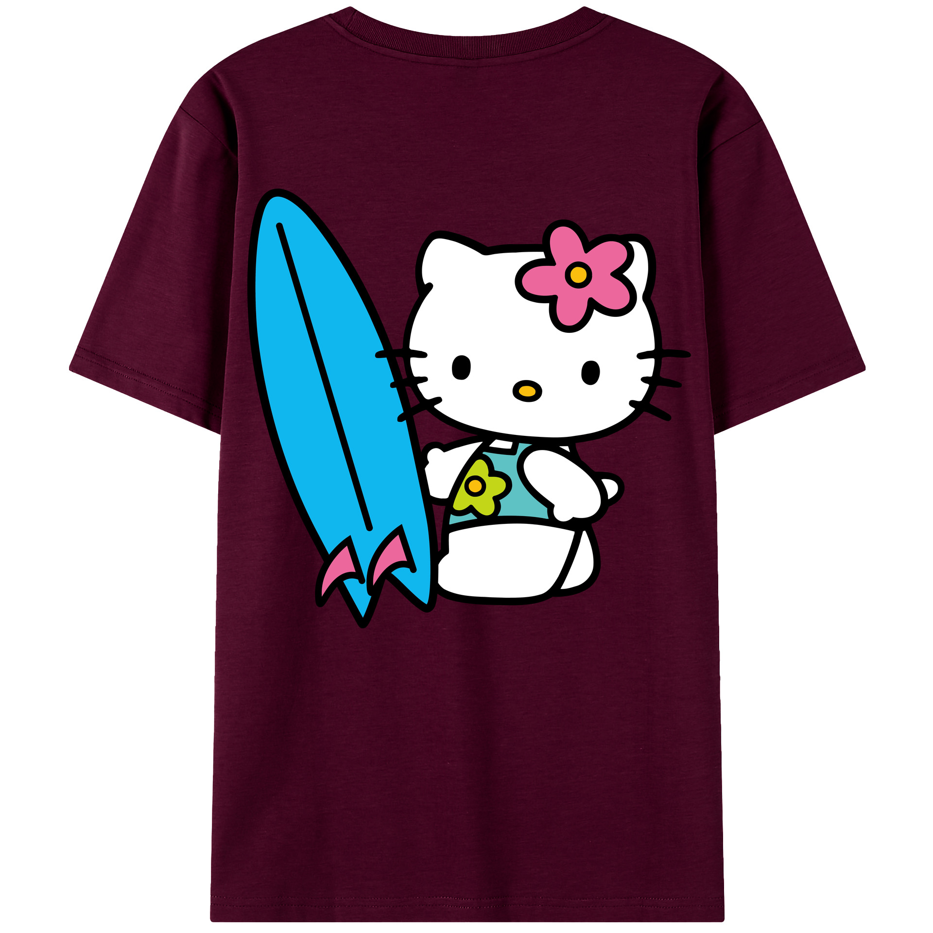 （画像用） Hello Kitty ハローキティ レディース半袖Tシャツ(バックプリント)